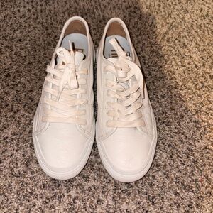 Frye White Leather Sneakers